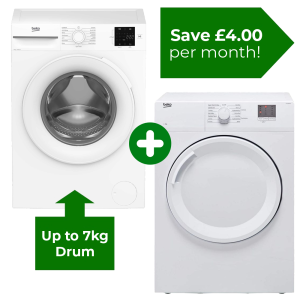 Product: COMBO DEAL: Washing Machine and Vented Tumble Dryer Rental